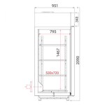 Τυφλή κατάψυξη LABOR 70 710x951x2069 Κλιματική κλάση	4 (+30oC & 55%RH)
